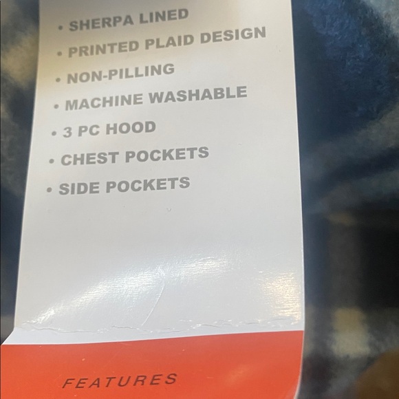 Plaid Blue and Black Men's Shirt Jacket - Picture 4 of 5